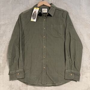 Jachs Girlfriend Women's Corduroy Button Up Shirt Size Small NWT